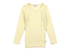 Wheat yellow dream t-shirt rib lace